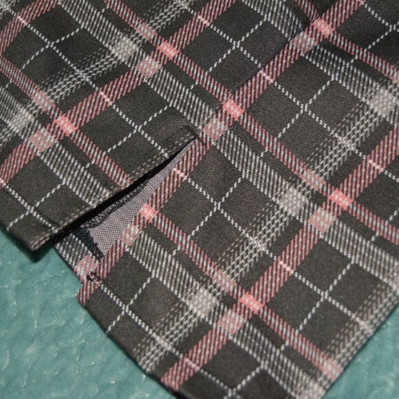 Love Tree | Bodycon Plaid Slip Mini Dress Pink & Black - Picture 3 of 6